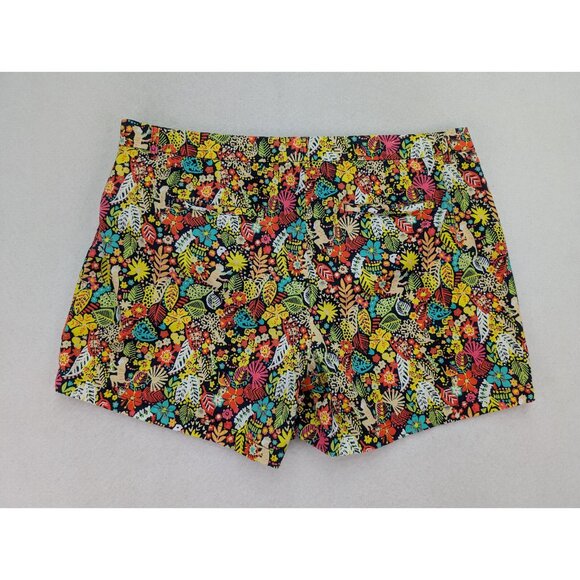 Crown & Ivy Women's Short Size 24W Floral Jungle Print Chino Casual - Picture 11 of 11
